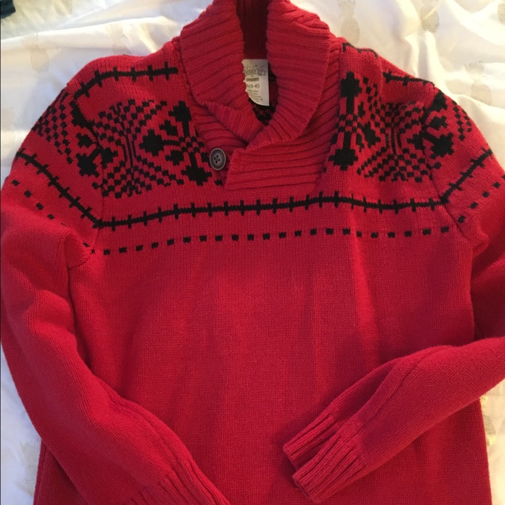 Boys Sweater and Flannel Shirt Bundle